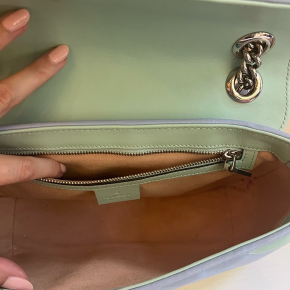 Gucci Multicolor Diagonal Marmont Matelassé Shoulder Bag - Picture 9 of 15